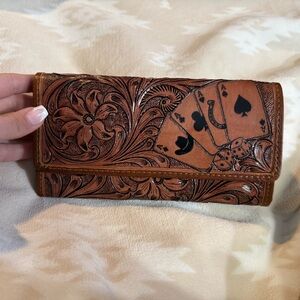 Western Tooled Wallet